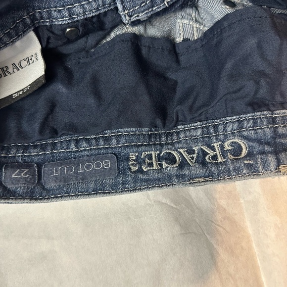 Grace Blue Boot Cut Jeans - Picture 5 of 6